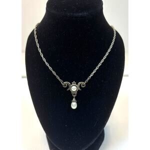 JAMES AVERY Necklace Womens 925 Sterling Silver Pearl Pendant Retired 16" USA
